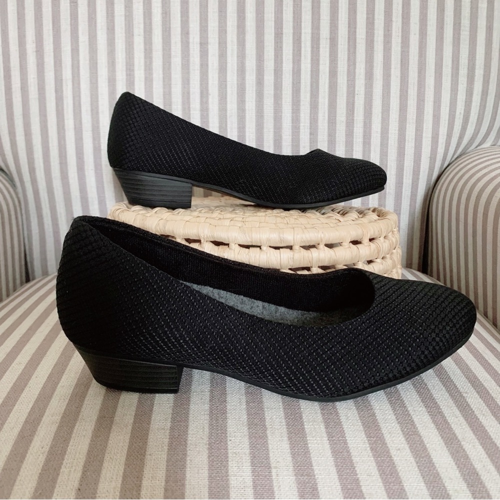 Baubax Travel Shoes ‘Dressy Heels’ Black Sz 8 Comfortable
